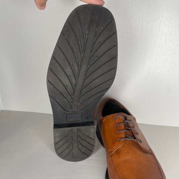 Nunn Bush Men's Brown Leather Marcell Bicycle Toe Oxford Dress Shoes Sz 10.5 - Picture 7 of 10